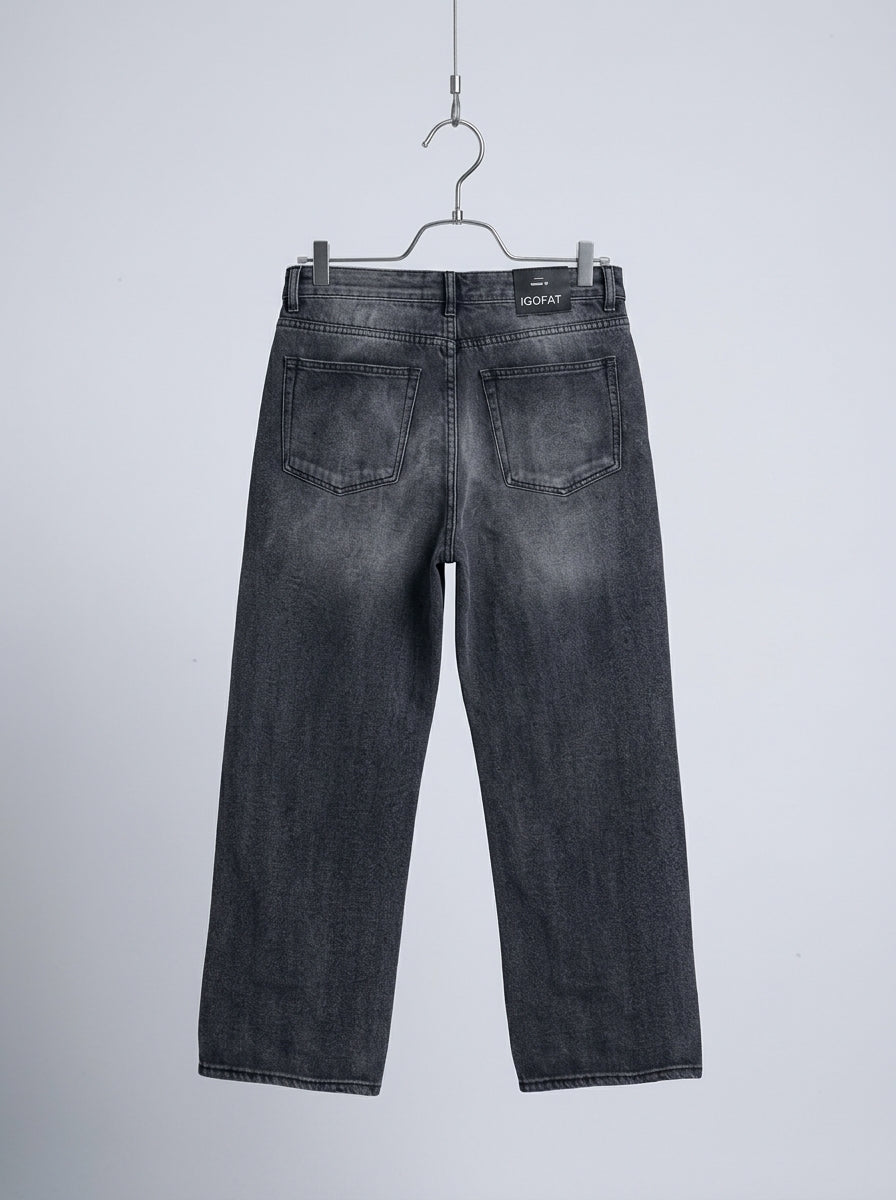 Washed Black Relaxed Fit Jeans