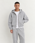 Essential Grey Zip-Up Tracksuit Set